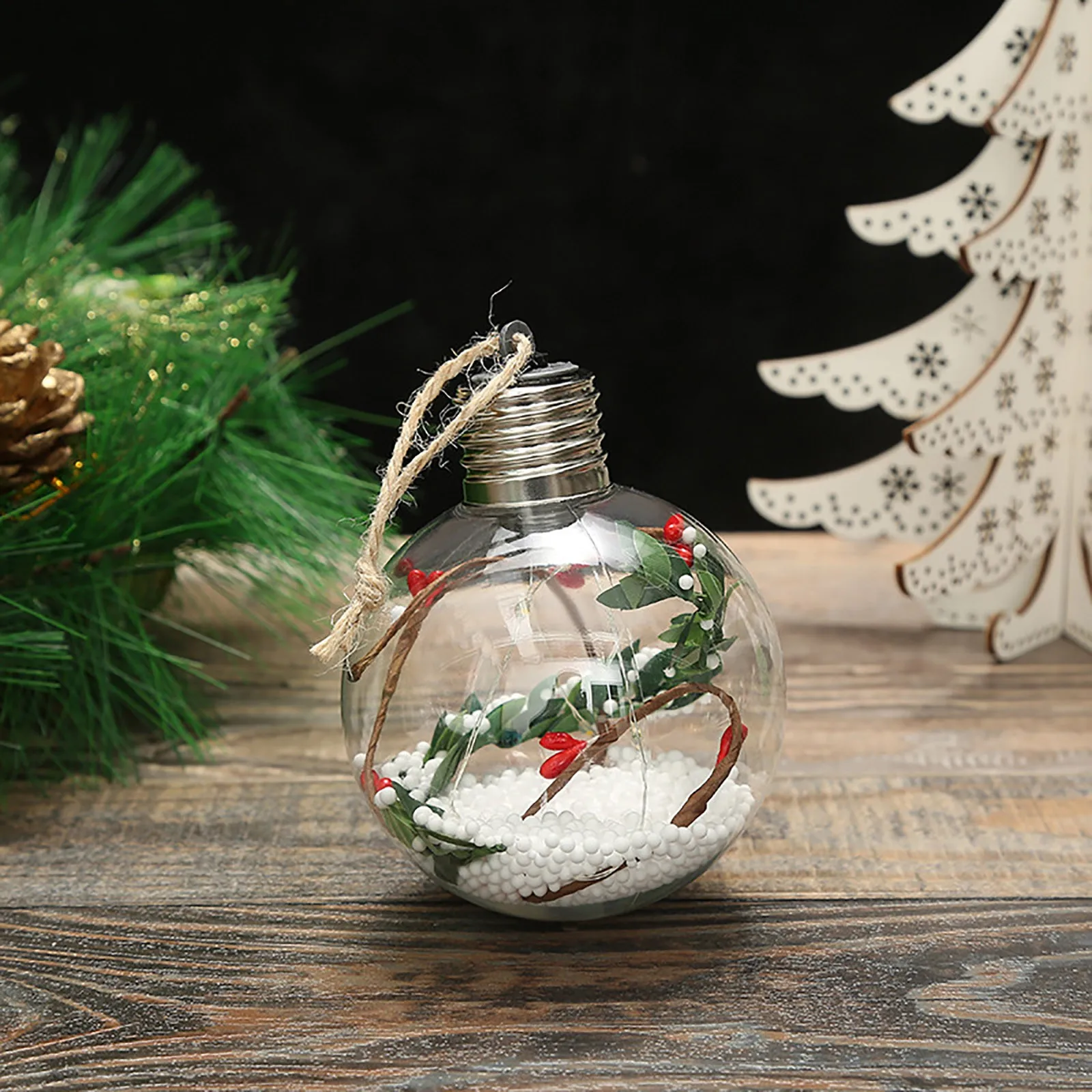 Рождественский шар подвеска ударопрочный набор украшений сезонные праздничные