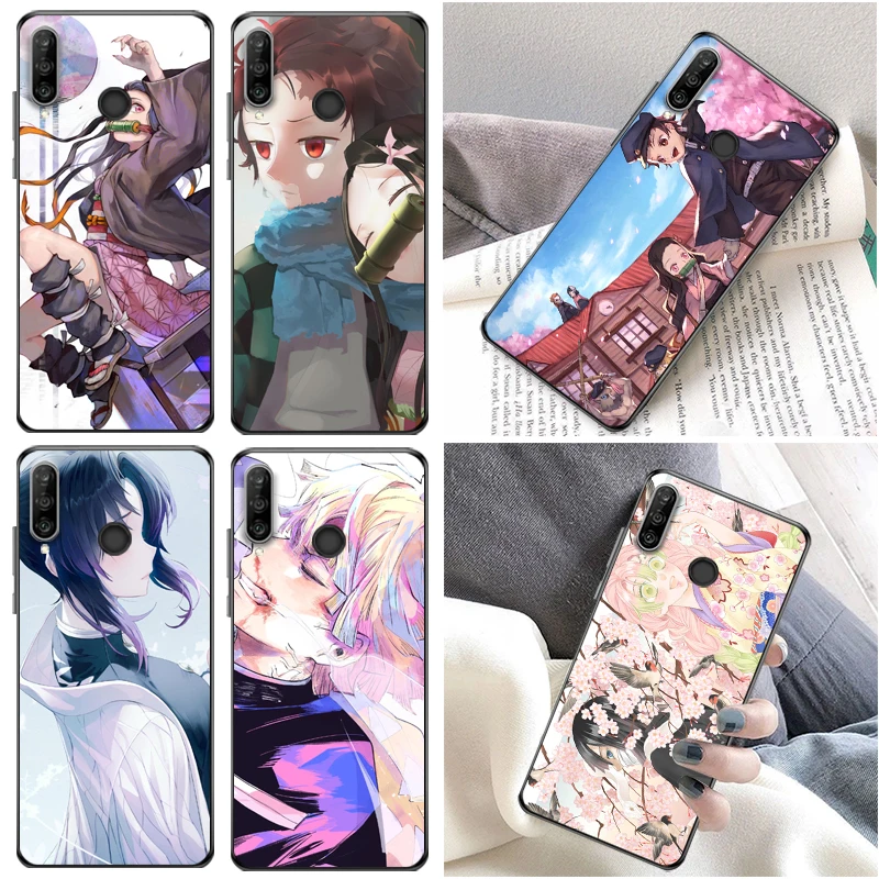 

Demon Slayer Kamado Tanjirou Agatsuma Zenitsu Kimetsu No Yaiba Kamado Nezuko Phone Case For Huawei P30 Pro Lite Cases