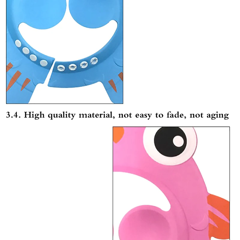 

Babies Children Kids Safe Shampoo Bath Bathing Shower Cap Hat Wash Hair Shield