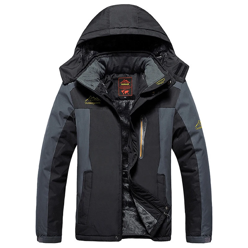 

Winter Fleece Military Jackets Men Windproof Waterproof Outwear Parka Mens Windbreaker Warm Raincoat Coat Plus Size 9XL Overcoat