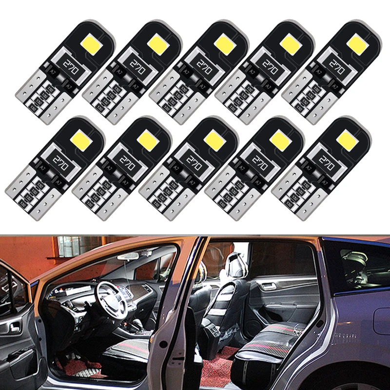 10 шт. светодиодный ная лампа T10 W5W для Volvo XC60 XC90 S60 V70 S80 S40 V40 V50 XC70 V60 C30 850 C70 XC 60 12 В
