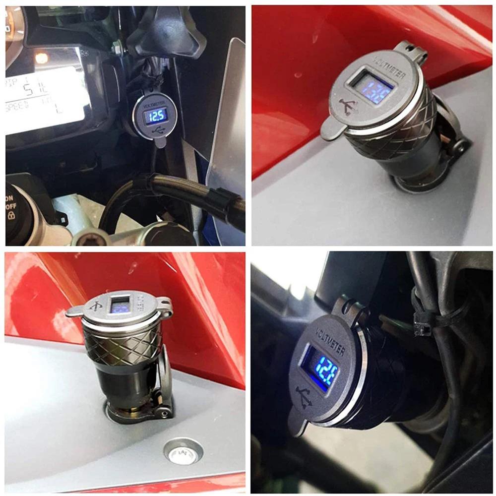 

For BMW R1200GS R1250GS LC Adventure ADV F800GS F650GS 700GS Motorcycle Power Adapter Dual USB Charger Cigarette Lighter Parts