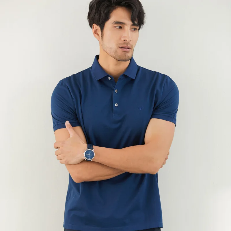 

High Bi simple men's T-shirt business polo men's Bee embroidery