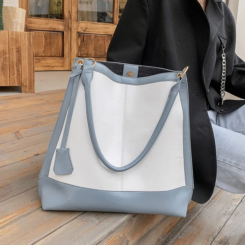 

Женская сумка-мессенджер в европейском и американском стиле, большая емкость, новинка 2021, Модная студенческая сумка-мешок на одно плечо