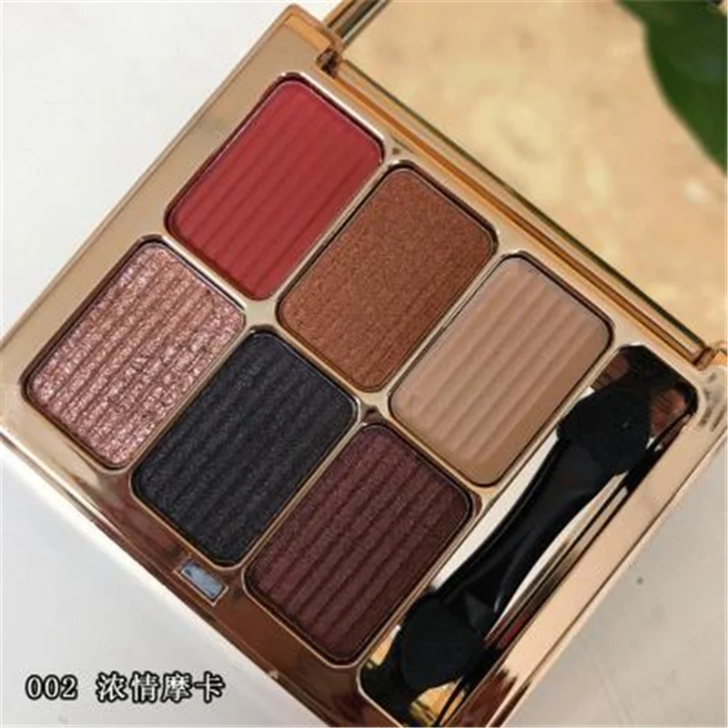 

6789 eye shadow six color Pearl eye shadow powder Matte bare makeup beginner earth color smoke makeup
