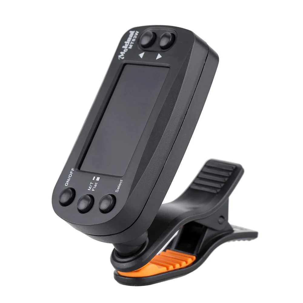 MT83W Clip-on цифровой гитарный тюнер с ЖК-дисплей Дисплей для бас-гитары скрипки Альты