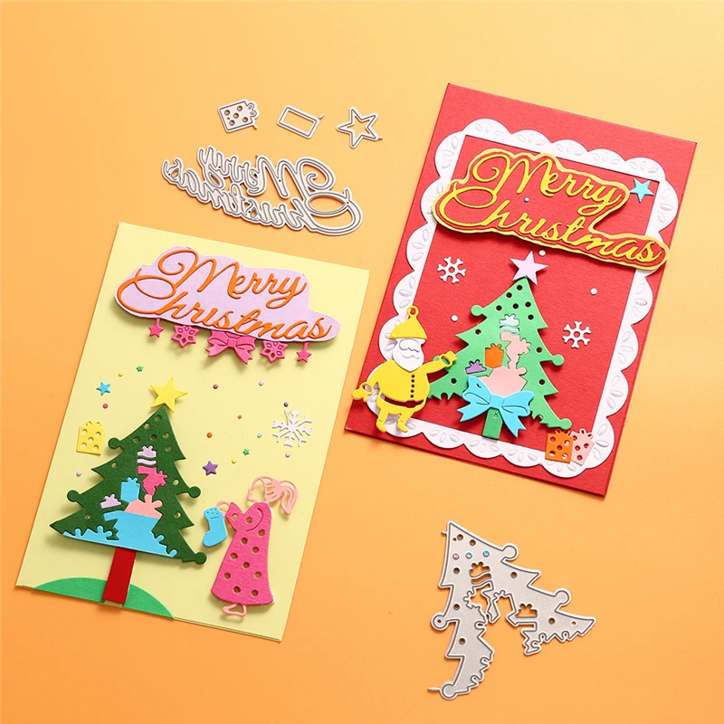 GJCrafts Merry Christmas Tree металлическая вырубная высечка Новинка 2019 для скрапбукинга