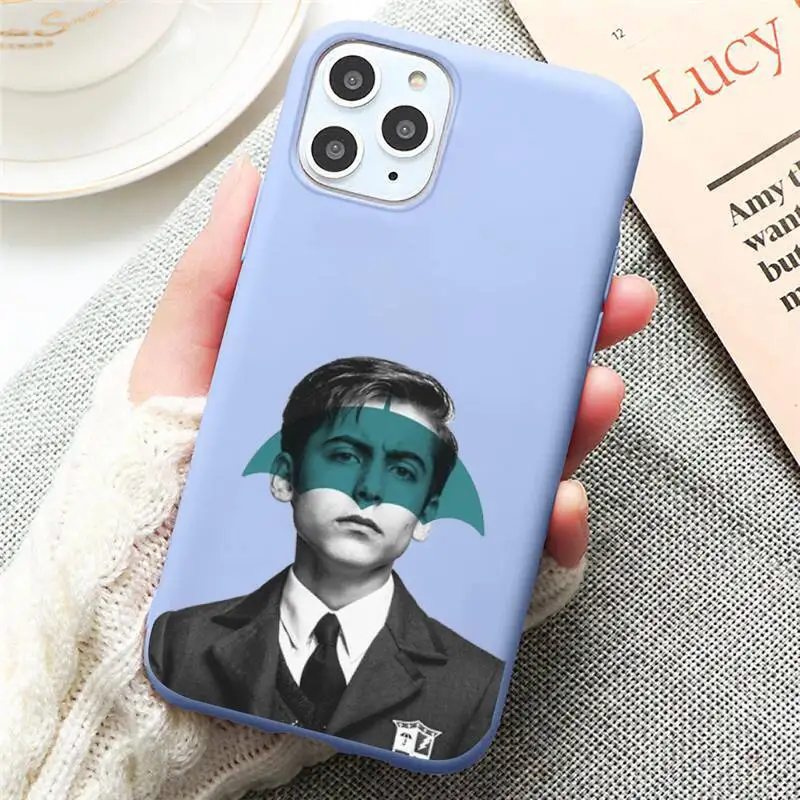 

TV series Umbrella Academy Phone Case Candy Color for iPhone 6 7 8 11 12 s mini pro X XS XR MAX Plus