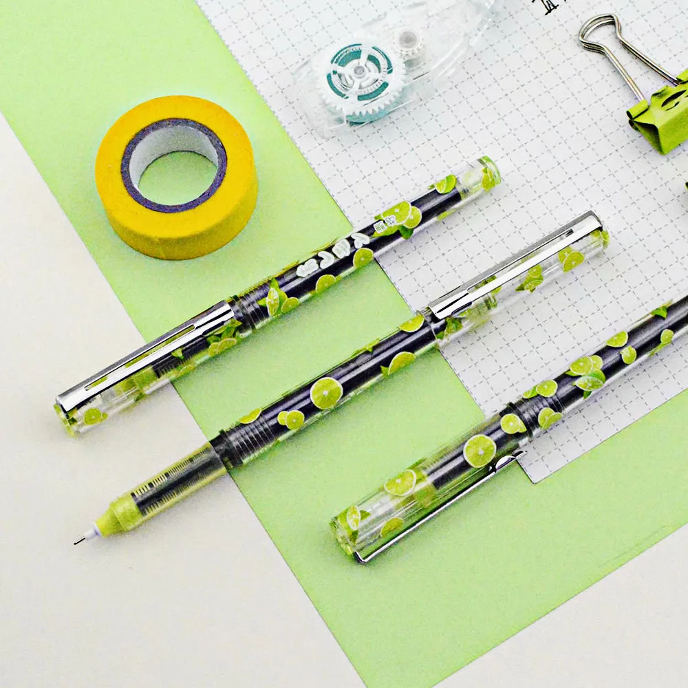 

Best Selling Little White Dot RP17 Fashionable Gel pens Students Writing Tools 0.5mm Black Refill Office School Supplies