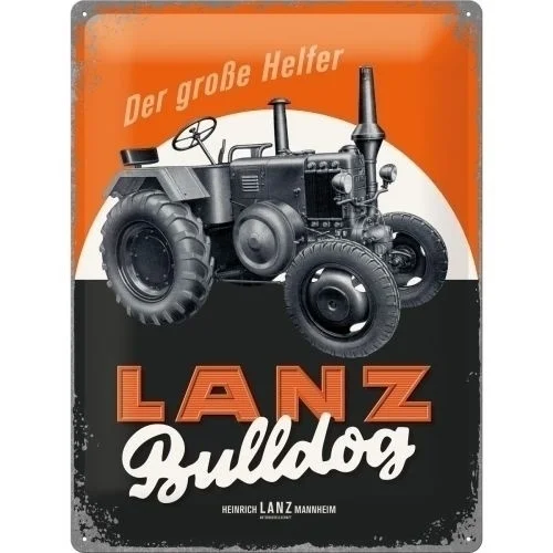 Винтажный Ретро тисненый металлический знак Lanz бульдог трактор немецкая ферма