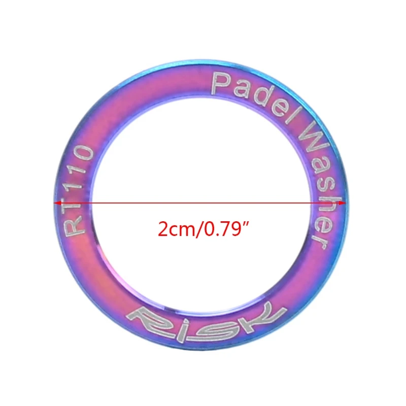 

Titanium Alloy Bicycle Pedal Gasket Bike Pedal Washers Replacement for Mountain Bike Road Bike