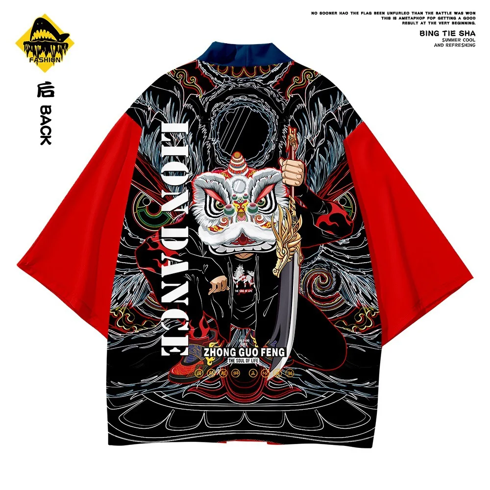 

Мужской Ретро юката Азиатский модный костюм Тан Харадзюку куртка юката в китайском стиле традиционная одежда кимоно брюки
