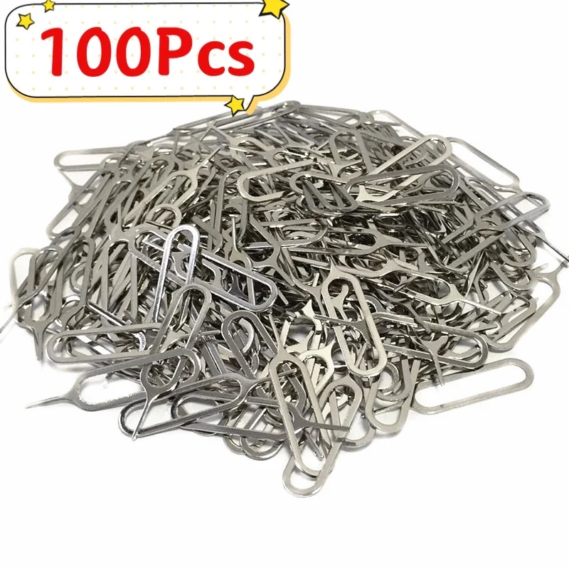 100pcs Needle Opener Eject Sim Card Tray Open Pin Needle Key Tool For Universal Mobile Phone For iPhone 12/13 For SamSung