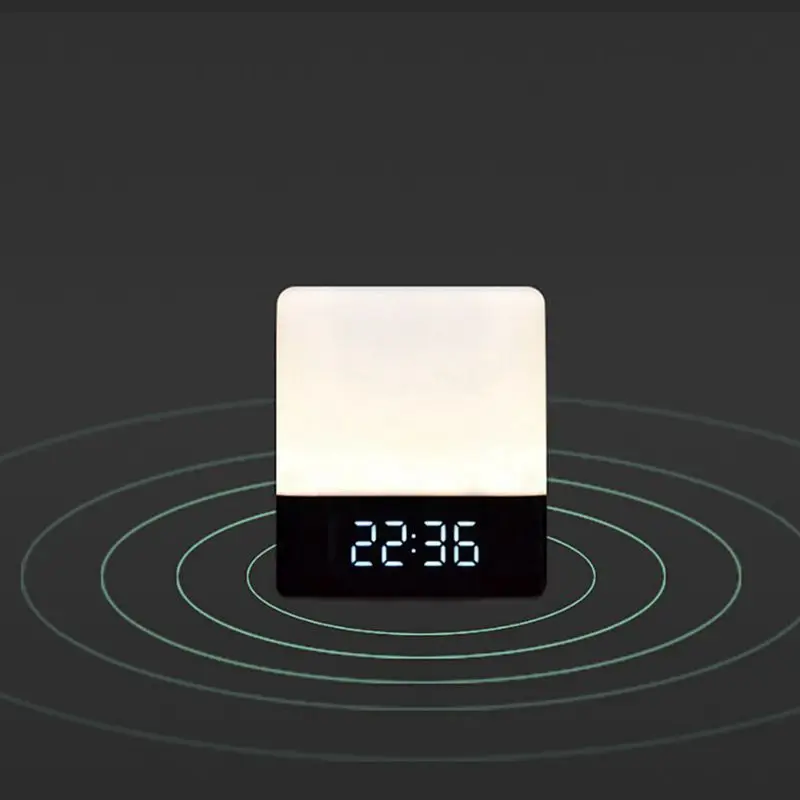 AAAE топ-Часы Bluetooth динамик Ночной светильник изменение цвета сенсорный датчик