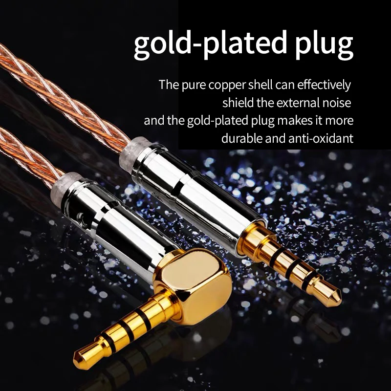 Todn high end hifi Jack 3.5mm Audio Cable OCC Braid Car AUX for Phone MP3 Headset Speaker |