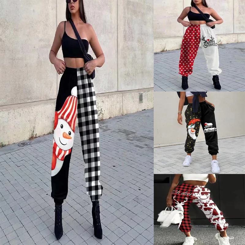 

Autumn Winter Woman Casual Warm Wide Leg Pants Female HIgh Elastic Waist Loose Straight Pants New Ladies Thickening Trouser A272