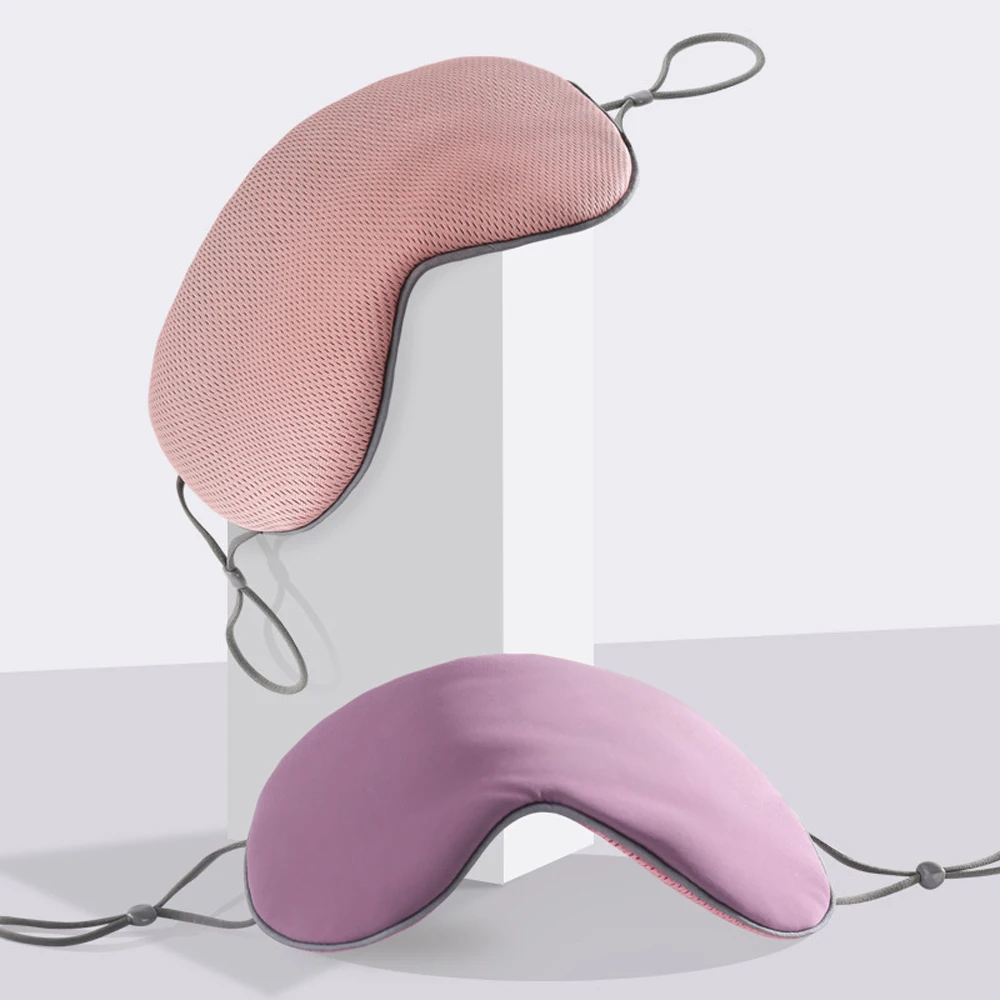 Двусторонняя теплая и прохладная маска для сна женщин мужчин блестящее покрытие