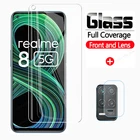 2 в 1 закаленное Стекло высококачественный защитный чехол для Oppo Realme 8 5G Камера эффектом гладкого и Экран протектор для Realme 8 Pro Narzo 30 V13 защитный Стекло