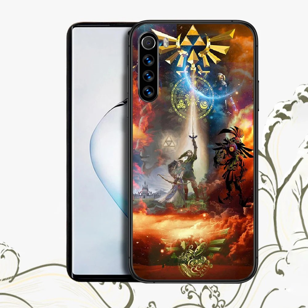 

Game Legends of Zeldas Xiaomi Redmi Note 5 7 8 8T 9 9S 7 9A K30 Pro Ultra Max For Phone Case black Cover Silicone Bumper