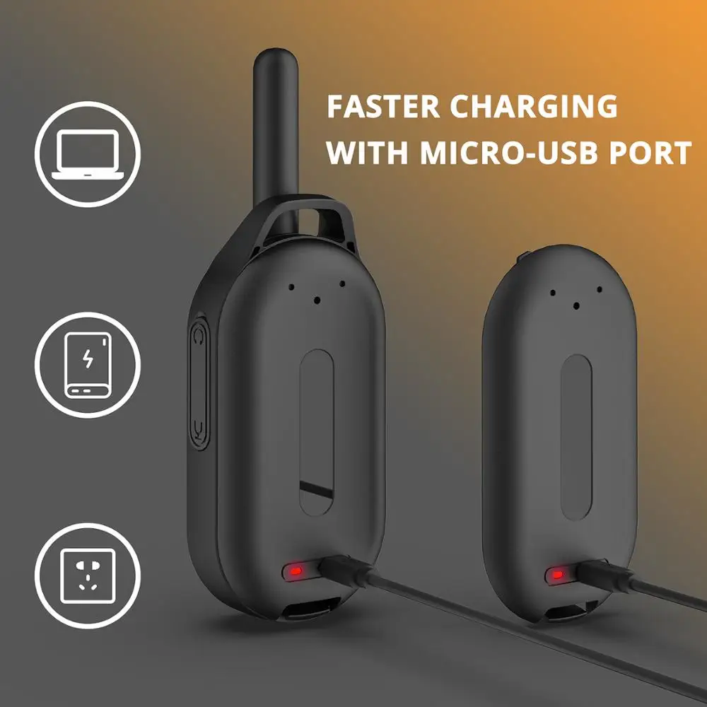 2 шт. радиочастотная FS-T2 FRS/ PR-T2 PMR NOAA без лицензии рация USB зарядка двухстороннее