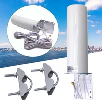 white barrel shaped enhanced antenna router external network card antenna for lte 4g outdoor sma ts9 crc9 male connector i6u6