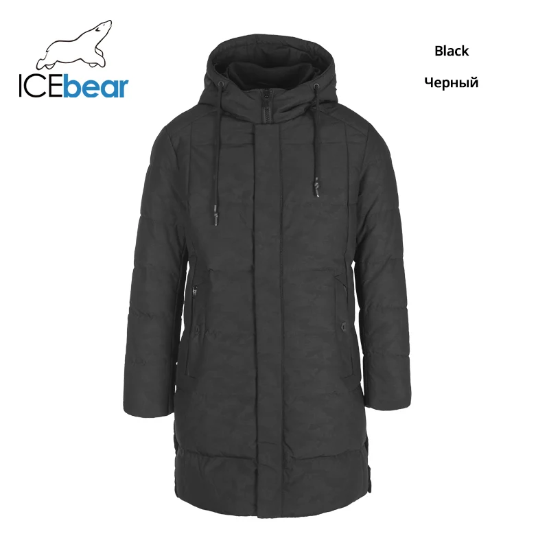 ICEbear зимний мужской пуховик модные зимние куртки Мужская Верхняя одежда брендовая одежда YT8117150 - Цвет: 1901