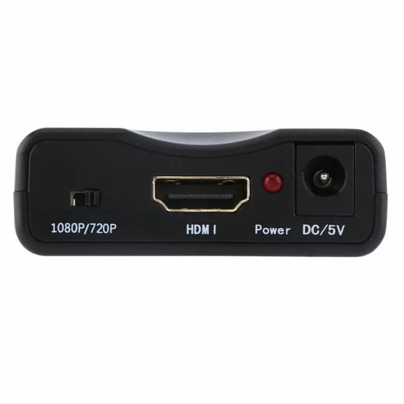 

1080P Scart To HDMI-compatible Converter Audio Upscale Video Adapter for HDTV Sky Box STB for HD TV DVD with EU/US Power Plug
