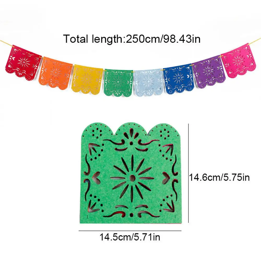2 5 м Мексиканская тематические мероприятия Papel Picado знамя флаги гирлянды