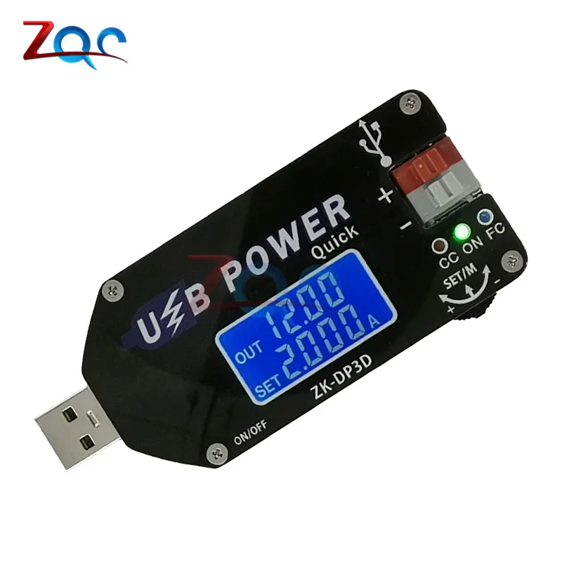 USB-конвертер постоянного тока с ЧПУ Регулируемый источник питания постоянным
