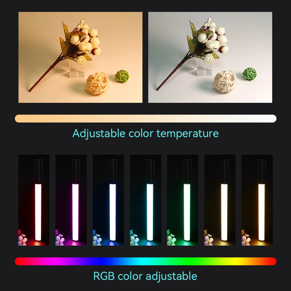 RGB светильник лампа для фотосъемки портативная Светодиодная видеосъемки цветная