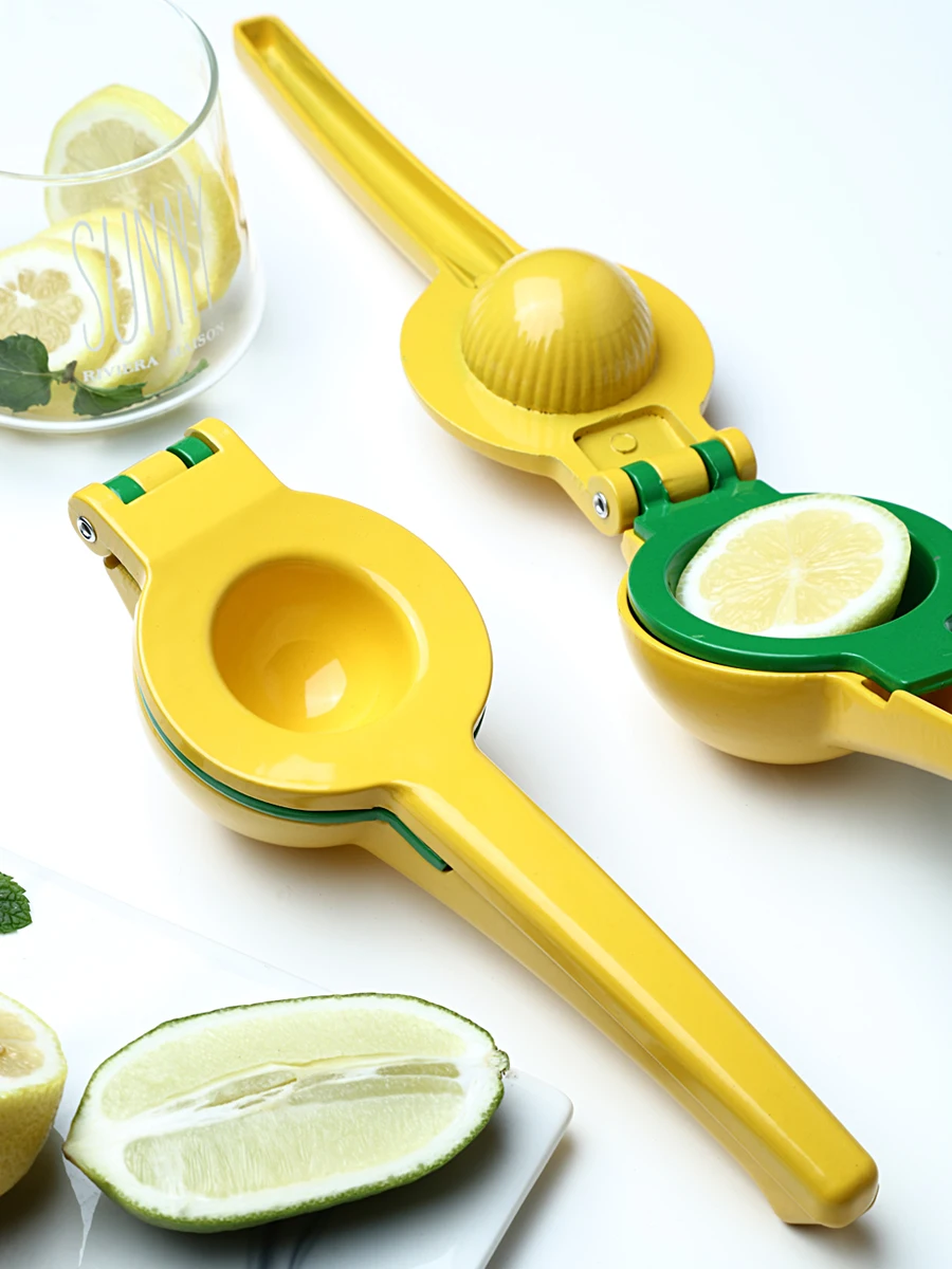 Соковыжималка для лимонов, ручная соковыжималка с зажимом для лимона, бытовая соковыжималка для лимона, мини-соковыжималка для фруктов, апе...