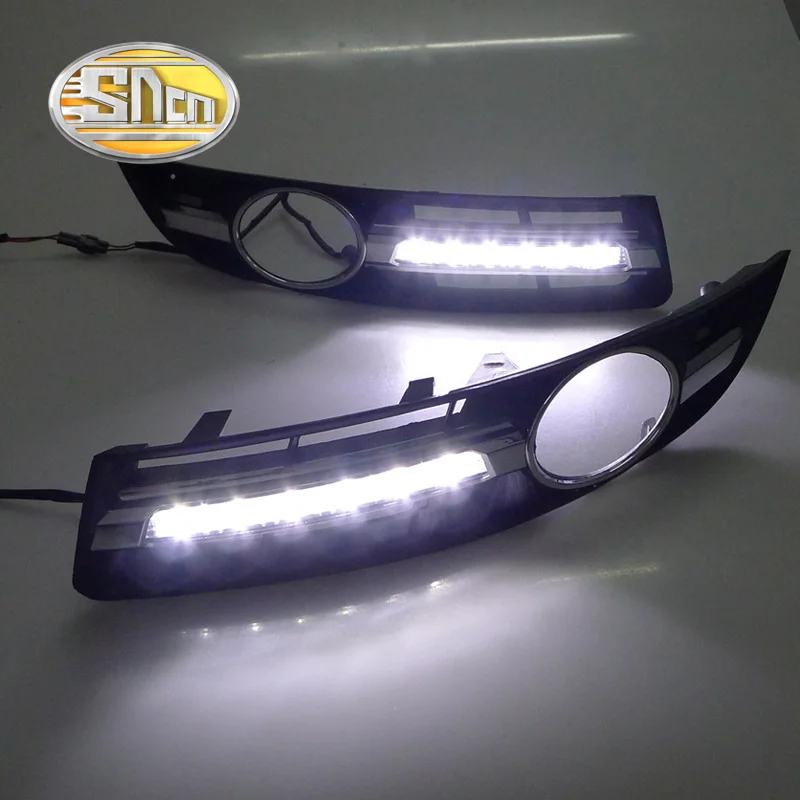 SNCN 2 шт. светодиодные дневные ходовые огни светильник для Volkswagen Passat B6 2007 2008 2009