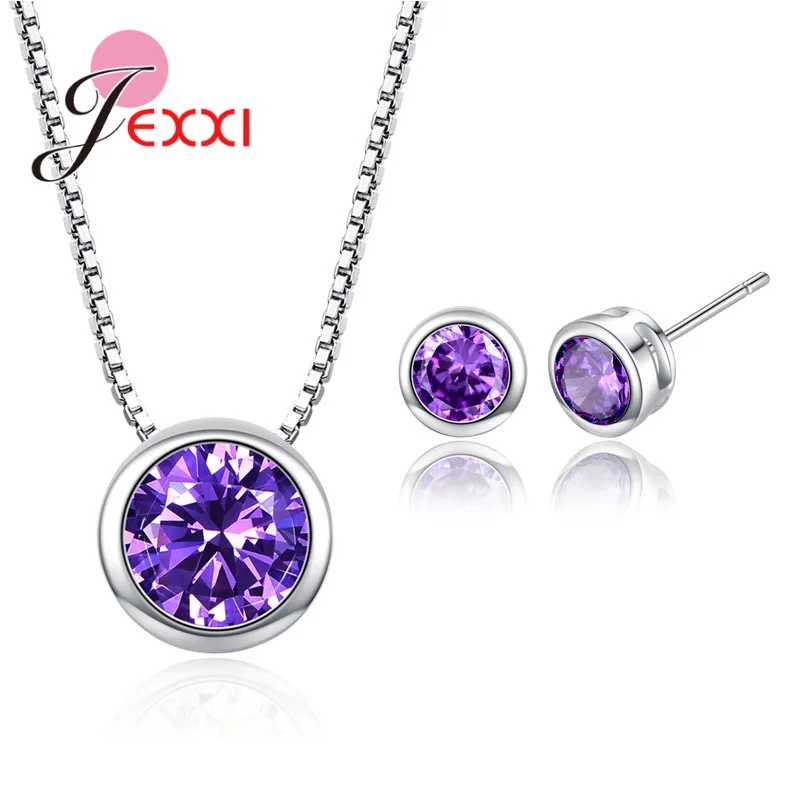 Высококачественные ювелирные наборы для женщин аксессуары Свадебный кулон CZ