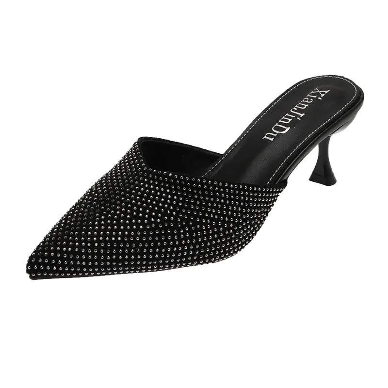 

Women's Slippers, Summer New Fashion, Pointed Toe, Thin Heel Lazy Shoes, Baotou Sandals, Empty Shoes X734 2021 Womans Shoes