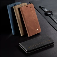 flip cover for oppo realme xt x2 x2 pro x50 pro realme 6 6 pro 5 pro q 5 5s c3 luxury denim pu leather wallet phone case