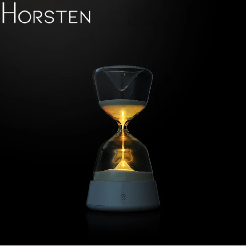 Креативный ночник с песочными часами светодиодный перезаряжаемый ночной