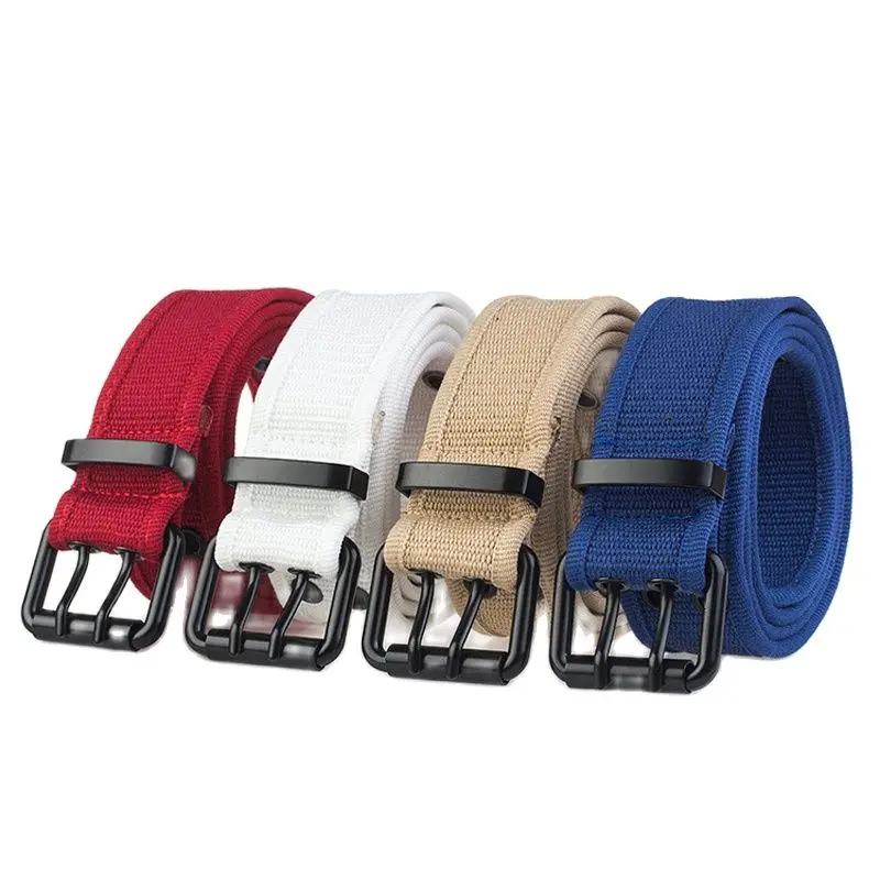 Мужские холщовые ремни хорошего качества роскошный трикотажный нейлоновый