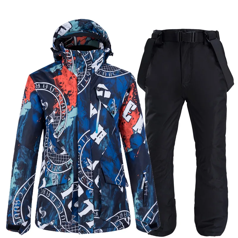 

Snowboard and ski suit men's suit thickened waterproof travel warm clothing