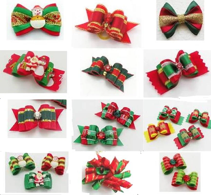 100 шт./лот лента для шерсти собак щенков кошек банты резиновые аксессуары товары