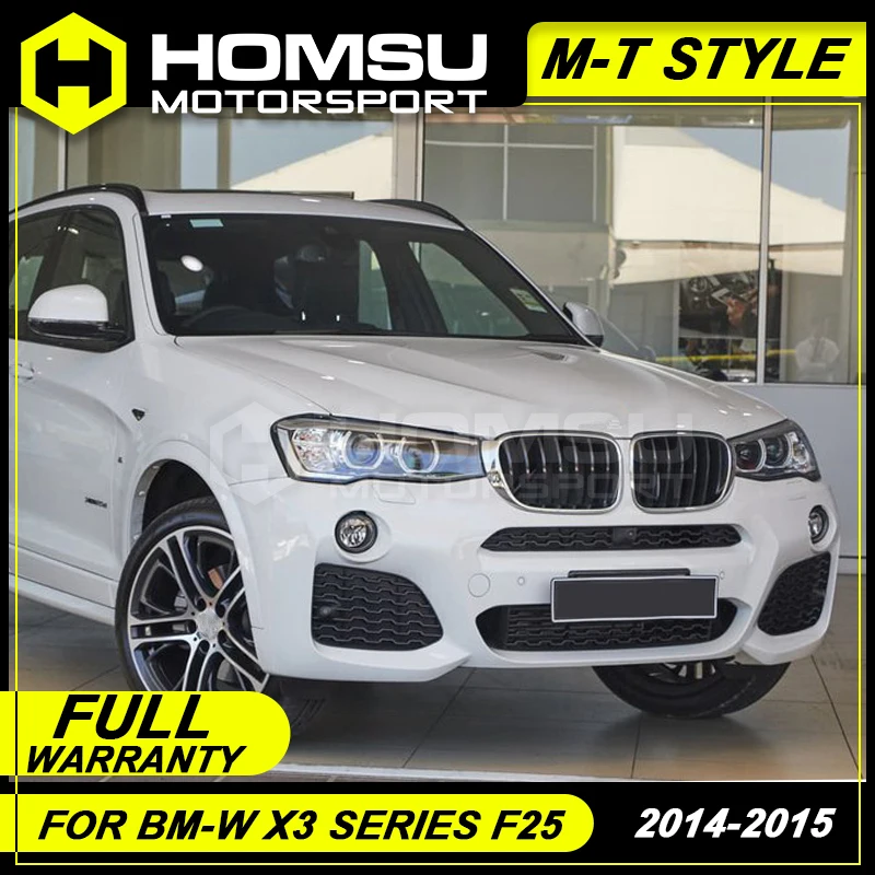 M T Стиль FRP неокрашенные кузова автомобиля комплект передний задний бампер