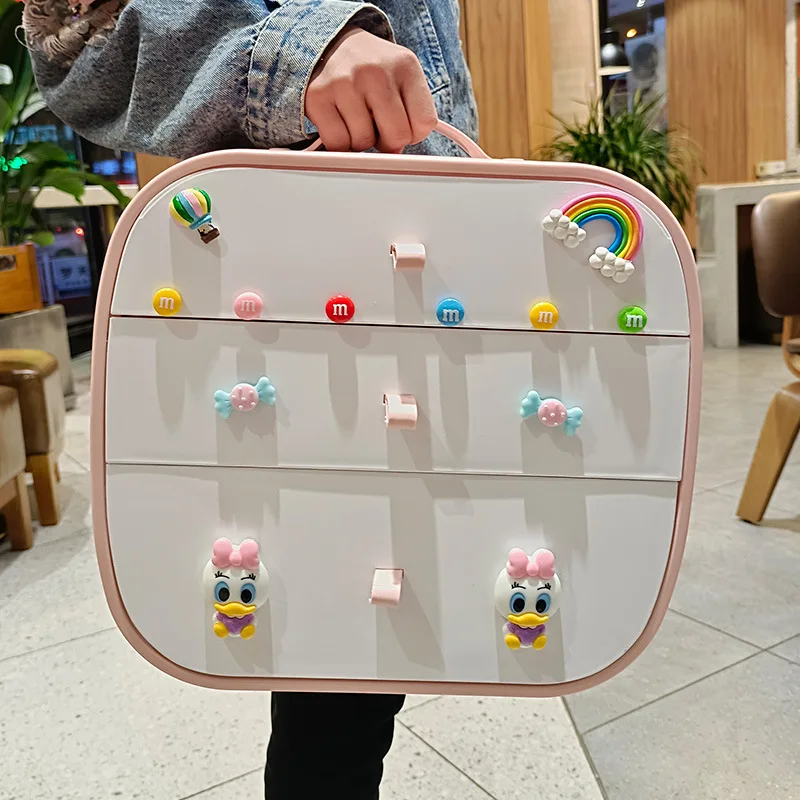 

Children's Headdress Clip Storage Box Girl Princess Baby Dressing Cute Rubber Band Rope Hairpin Jewelry Box