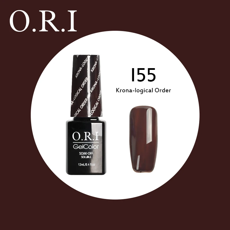 O.R.I, 12 мл, УФ-гель для ногтей, УФ светодиодный Гель-лак для ногтей, гибридный впитывающий Гель-лак, лак для ногтей, лак для ногтей - Цвет: I55