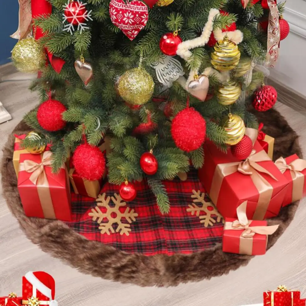 

Smooth Premium Xmas Tree Decorating Pad Festive Tree Mat Thick Holiday Decor