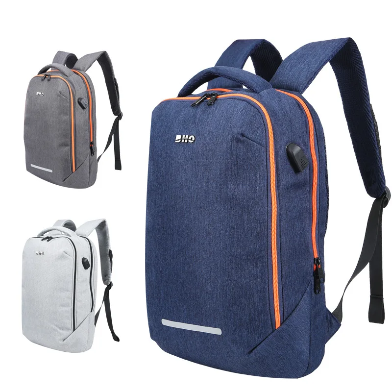

REJS LANGT Backpack Men Laptop 15.6 Inch Business Office Work Anti-Theft Backpack with Charging Waterproof Travel Daypack