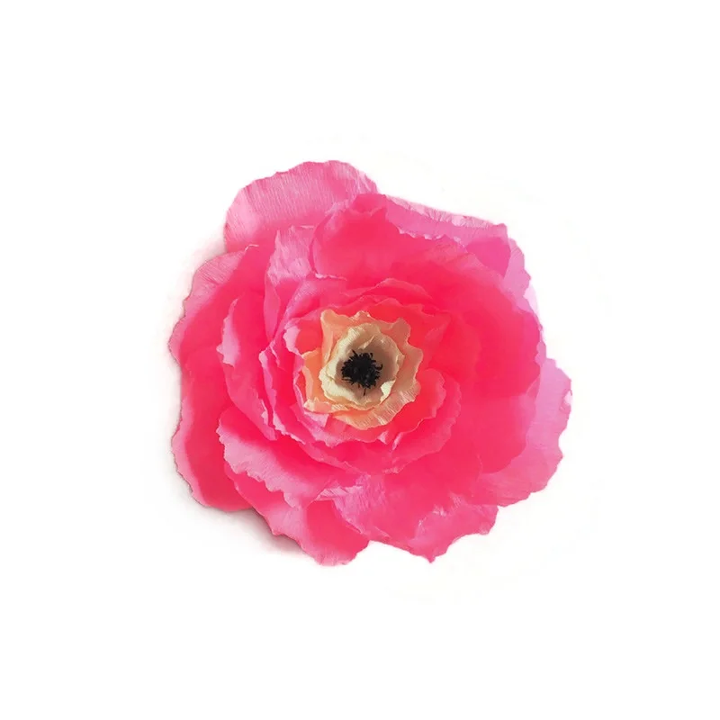2018 Уникальный Розовый гигантский кардшток и креповые бумажные цветы 6 шт