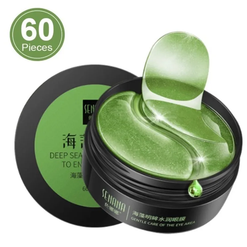 Золотая увлажняющая маска для глаз патч 60 шт = 30 пар Кристалл Коллаген анти