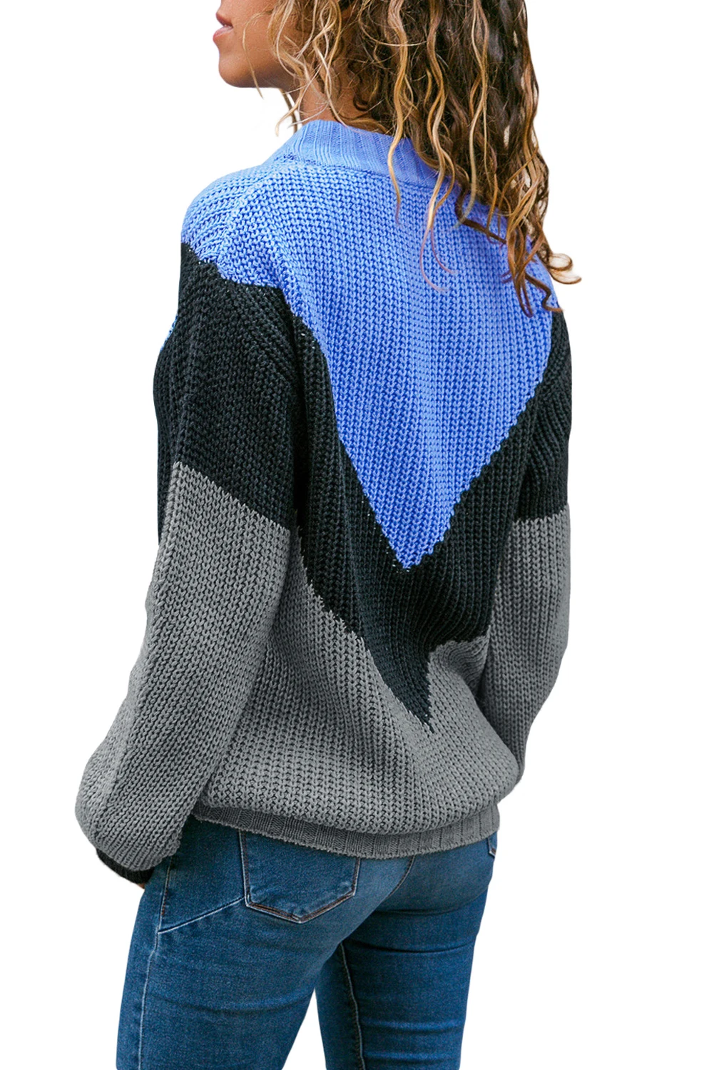 

2021 New Fashion Winter Autumn Casual Knit Sweater Women O Neck Long Sleeve Color Block Female Pullover Plus Size Sueter Mujer