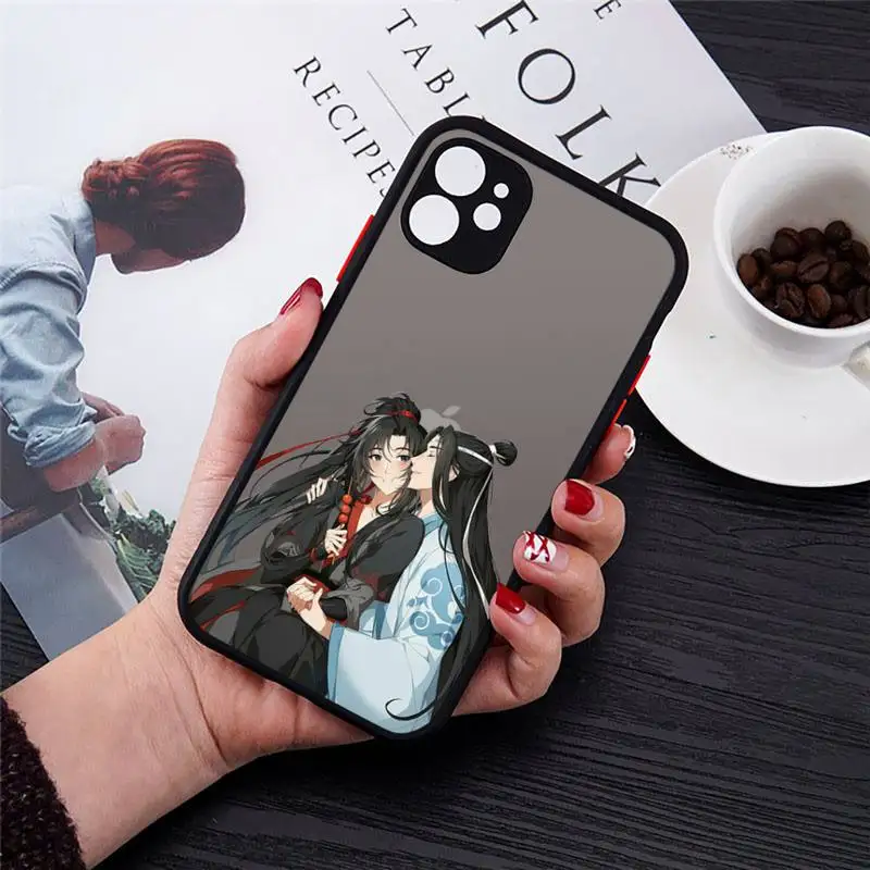 

Mo Dao Zu Shi comic cartoon Phone Case Matte Transparent for iPhone 7 8 11 12 s mini pro X XS XR MAX Plus cover funda