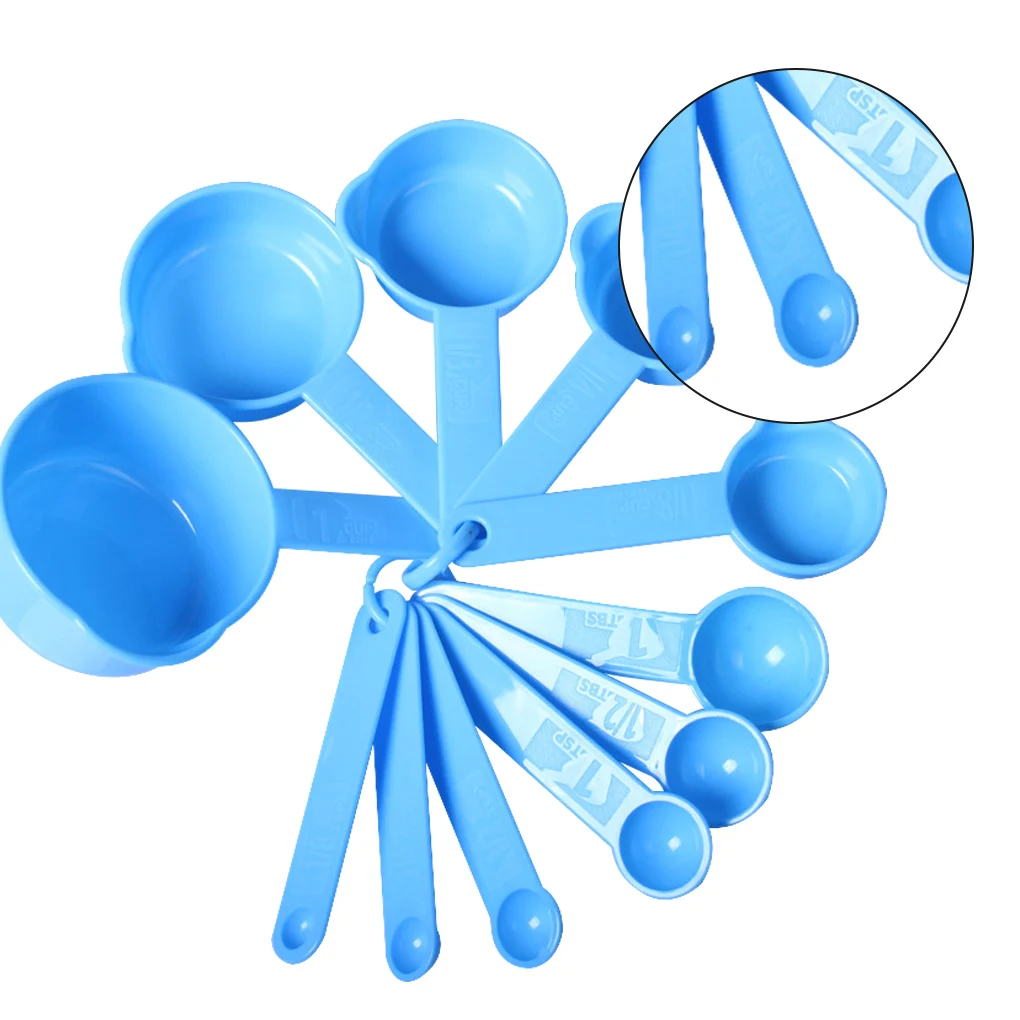 

11pcs/set Measuring Cups Graduated Kitchen Measuring Tools Plastic Household Meaurement Spoons