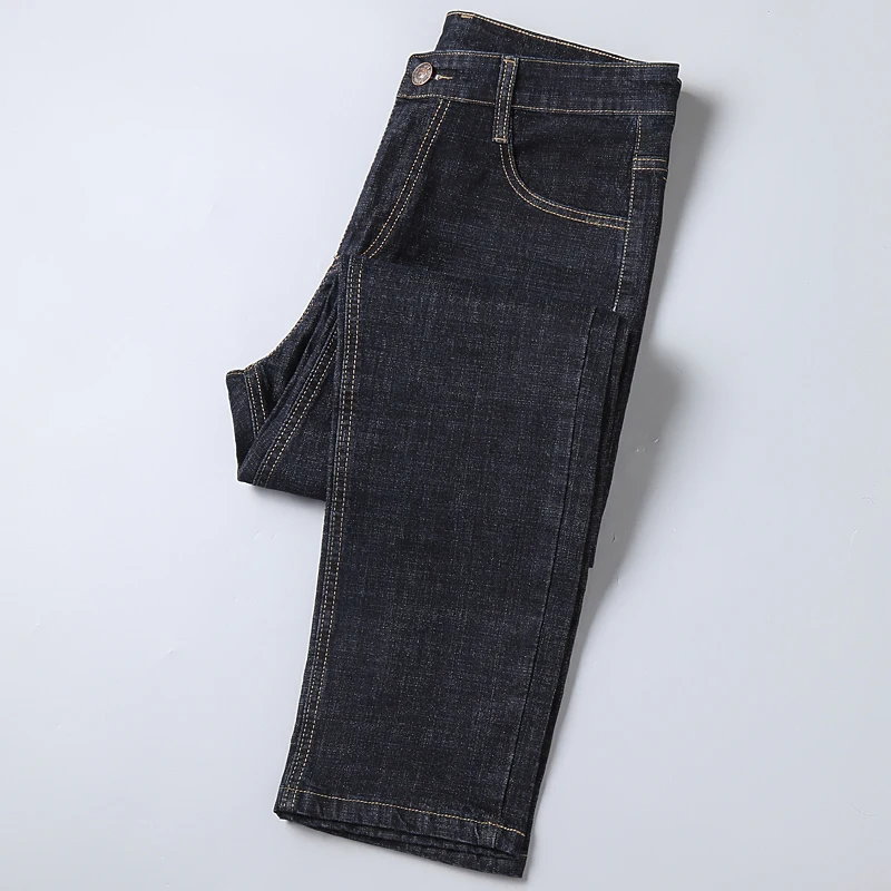 Мужские повседневные Черные Эластичные облегающие брюки мужские классические